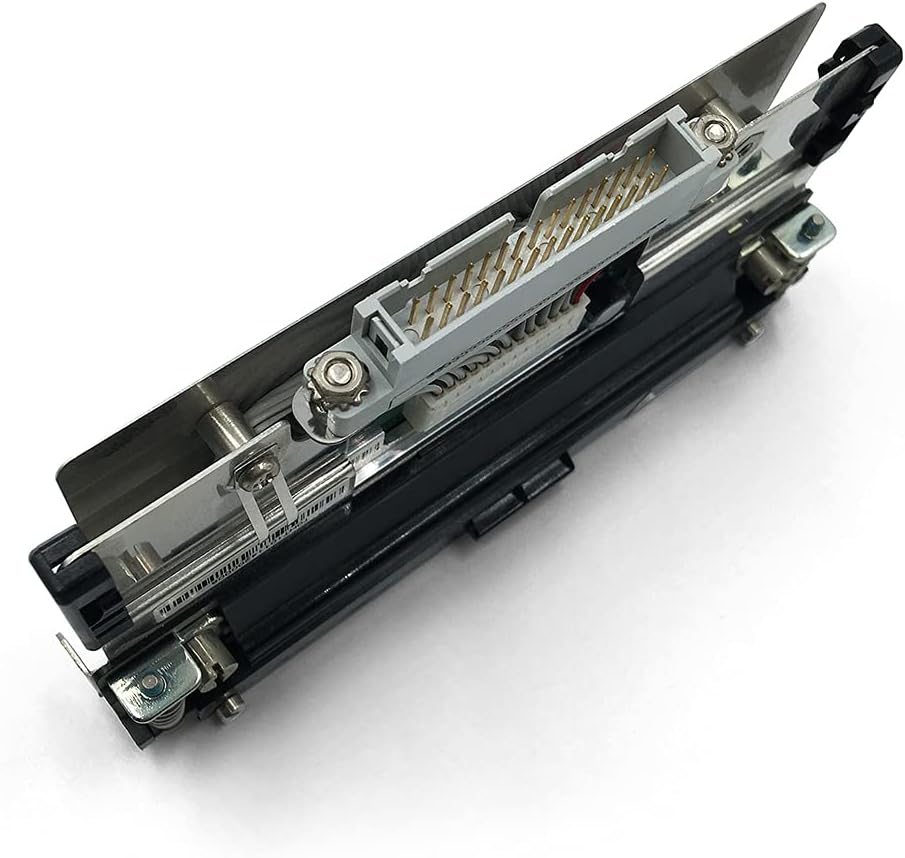 Apačia view of the printhead showing the electrical contacts