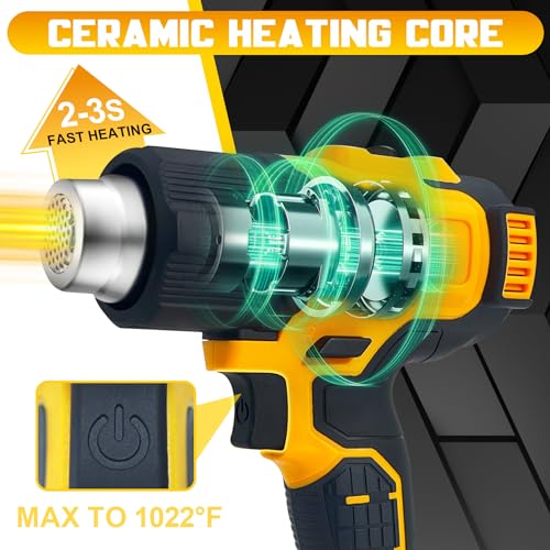 L1Nxixi Cordless Heat Gun For Dewalt 20V Battery thumb #3