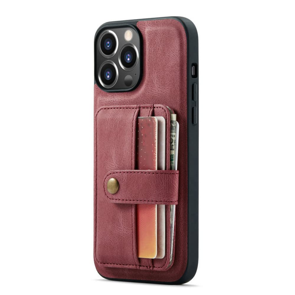 Étui portefeuille amovible pour Samsung Galaxy Note 10 rouge - 6
