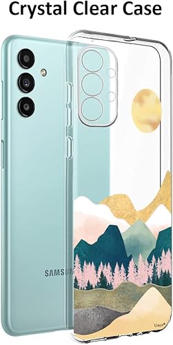 Miniatura 10 de Unov Funda compatible con Samsung Galaxy A13 transparente con diseño de TPU suave, absorción de golpes, diseño delgado en relieve, cubierta trasera