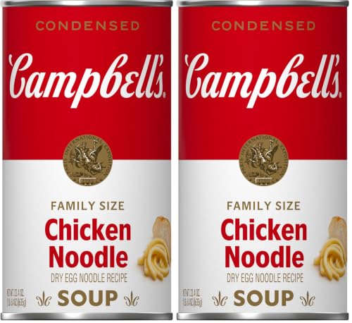 Image of Campbell's Condensed Family Size Chicken Noodle Soup, 22.4 oz. Can (Pack of 2)