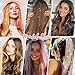 Hair Tinsel 8 Packs 1600 Strands 50 Inch Tinsel Hair Extensions Brown Heat Resistant Glitter Sparkling Shinny Fairy Hair Accessories for Women(Brown, 50Inch)