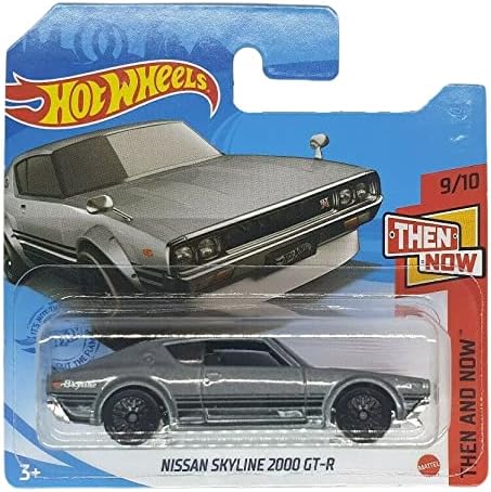 Hot Wheels - Nissan Skyline 2000 GT-R - Then and Now 9/10 - GTC68 - Short Card - Grey - Mattel 2021