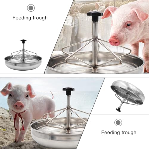 Mangeoire en acier inoxydable robuste pour porcelets de ferme