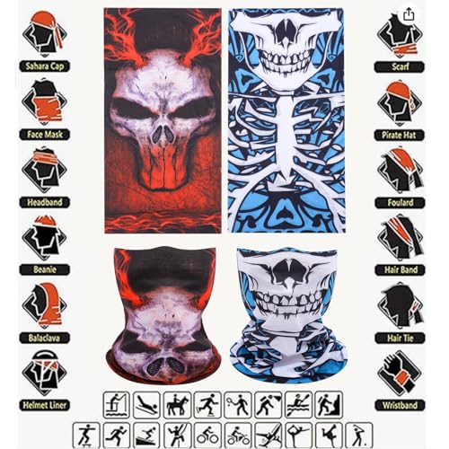 Image of Neck Gaiter Masks Tube Scarf,Seamless Bandanas Buffs Gators,Ourdoor Face Mask Face Covering Multi Headwear