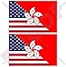 USA USA USA USA USA USA & HONG KONG Cina, bandiera americana-HK 4" (100mm) vinile adesivi paraurti decalcomanie 2