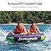 PEAKFLOW Towable Tube,Boat Tube,1-2 Rider Models,Tubes for Boating,PVC Liner and Full Nylon Cover,EVA Foam Pads and 4 Handles,Swift Connect Rapid Boston Valve, 54x54 Inches Inflated,Eclipse Series