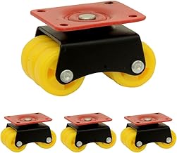 Heavy Duty Caster Wheels for Furniture - Set of 4,Moving Bed, Sofa, Counter, Trolley, Table with Poly carbonate Wheels and Top Plate Rotating 360 Degree Weight Capacity upto 700-800 Kg