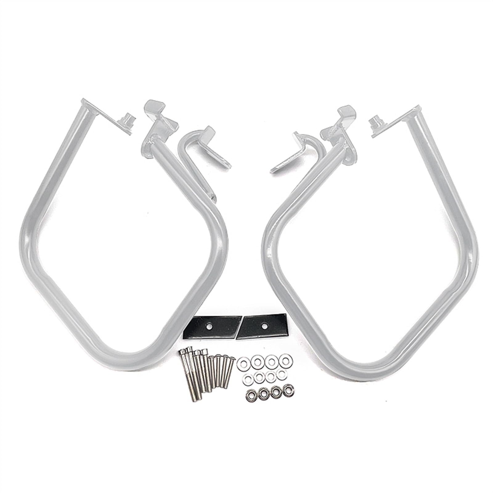 BeNsil Protector de Motor para B&MW R1200RT 2004-2013 Protector Motor Delantero Y Trasero para Motocicleta Barra Parachoques De Autopista Protector De Tanque De Combustible (Color : Rear Silver)