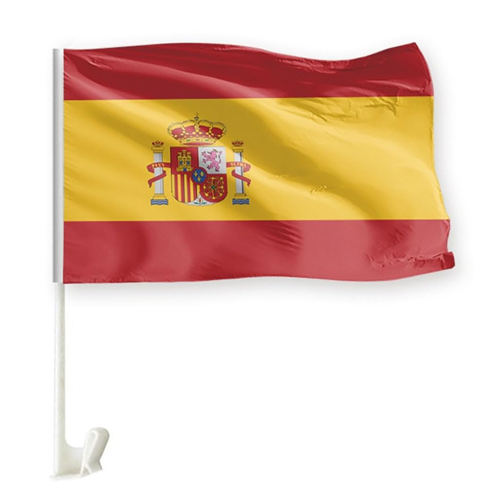 Bandera para ventana de coche Spain accesorio para aficionados al fútbol y eventos