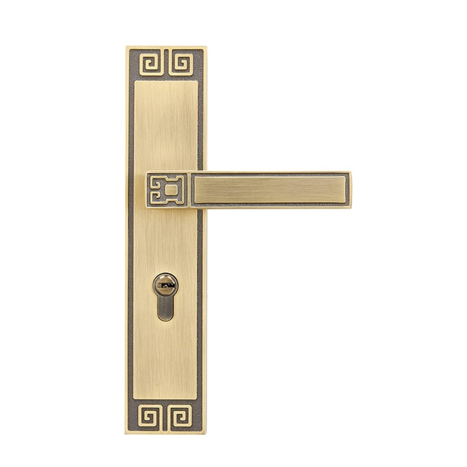 Serrure de porte magnétique silencieuse en bois bronze jaune zinc