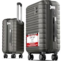 Travely Premium Handgepäck Koffer 55x40x20cm - passend für Ryanair, Lufthansa, Eurowings und co. I 36L Handgepäck Koffer mit sanften Rollen und praktischem TSA Schloss, Reisekoffer – Ansicht 1