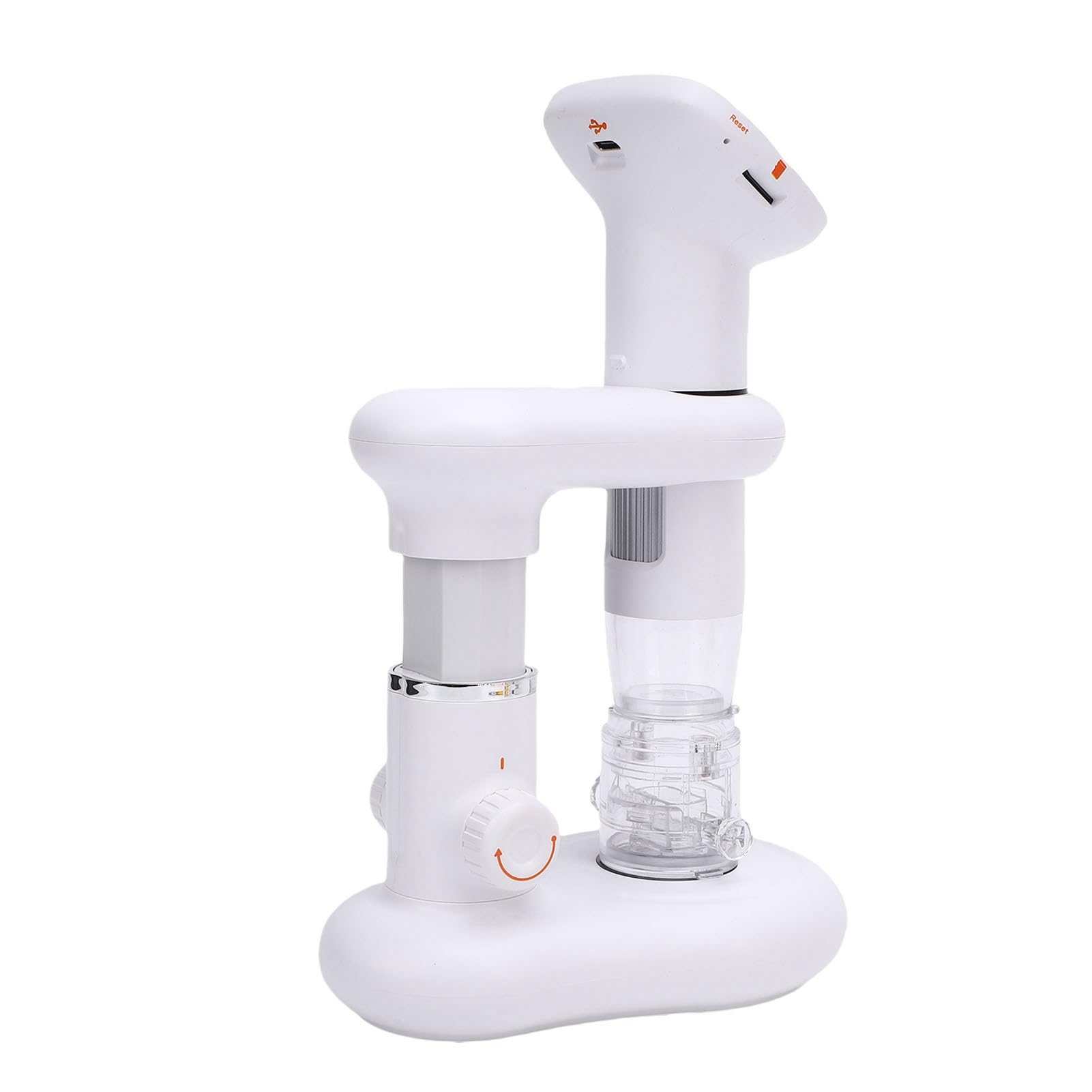 Focket Microscopio Digital, 1000X 1080P 2MP Microscopio Digital Portátil de Bolsillo Portátil con Pantalla LCD de 2 Pulgadas Soporte Ajustable para Reparación de Placas de Circuito Educativo