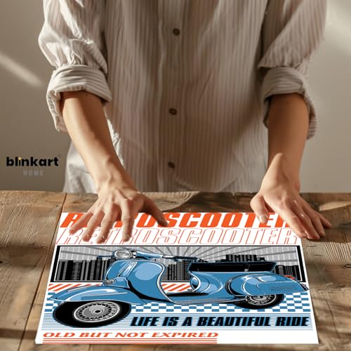 Image of BLINKART Vespa SprintCar Posters Sticker Gift Items for Boys Room Wall Decor || Comes with Double-Sided Tape|| Decoration Bedroom Living Room Office Studio Decor | 12x18 In (A3) - CAR-314