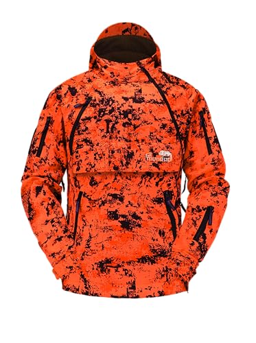 Full mundur Orange Camo Jagd Jacke jagd anorak Militär jacke Taktische jacke tracksuit top für Herren Windstop Wasserabweisend