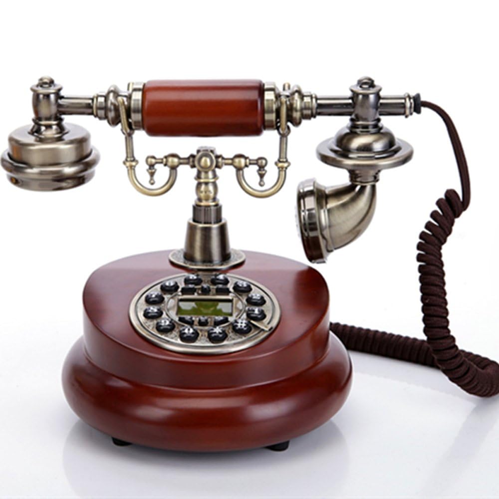 CBEX Antique Style Rotary Dial Telephone, Vintage Landline Phone for Home Décor and Office Desk, Classic Retro Phone with Working Ringer (PM-05)-picture-30