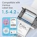 KNAON Bluetooth Thermal Shipping Label Printer, 4x6 Portable Thermal Address Label Printer for Small Business, Compatible with iPhone,Android,Windows,Mac–Works with Ebay Shopify USPS&More, White