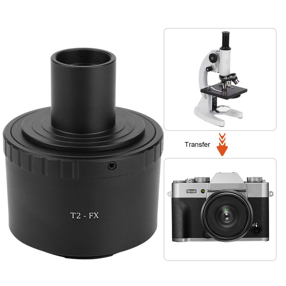 Mikroskop 23.2mm, Metalowy pierścień Pośredniczący T2 FX do 23.2mm T Mocowanie Obiektywu Mikroskopu Okular do Rury Przedłużającej do Aparatu Fuji FX