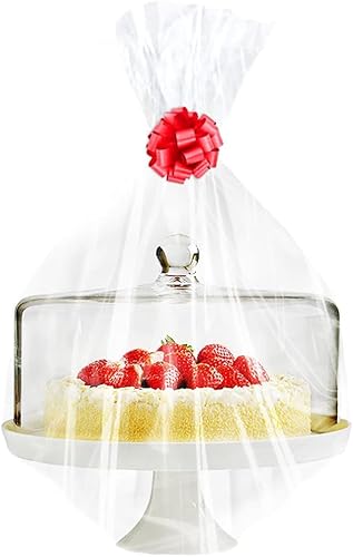 Miniatura 4 de Bolsas transparentes de 24 x 30 pulgadas, gran envoltura de celofán transparente para cestas de despedida de soltera y regalos, paquete de 18