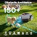 YARDCARE V3 Robot Lawn Mower with Vision Navigation, 150+ Obstacle Detection and App Control, 50 dB Quiet, with Spiral Mowing Mode and Rain Sensor, robotic lawn mower for small to medium‑sized gardens