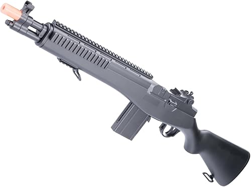 Evike Airsoft - Rifle de aire comprimido de tamaño completo Double Eagle Airsoft M14 SOCOM con resorte