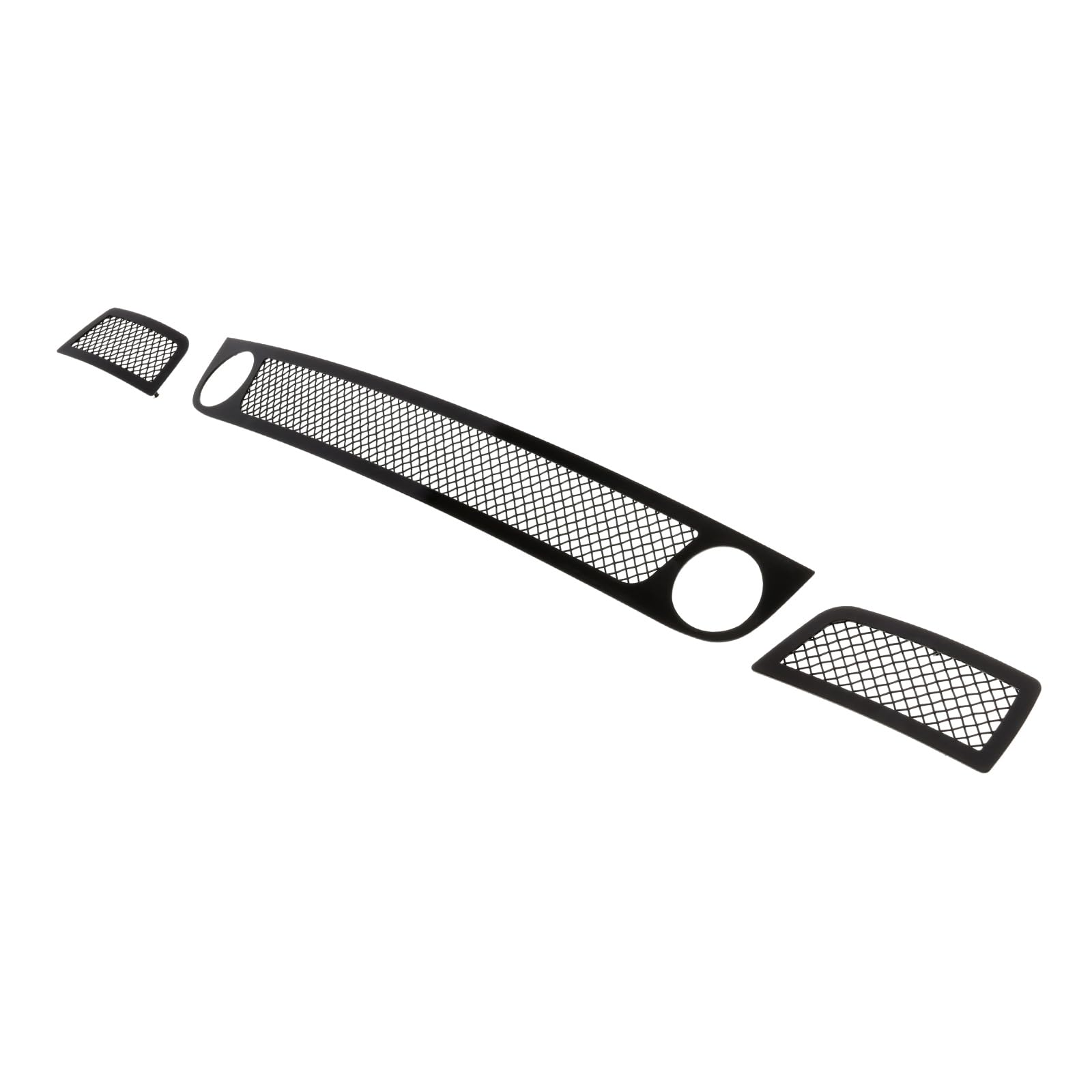 パーツ FRONTSPORTS GRILLE KIT APS Premium Stainless Steel Black Mesh Grille Insert Compatible