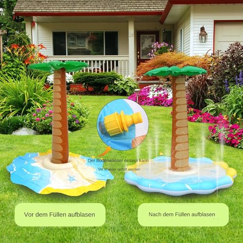 Construction en PVC robuste pour cet arbre de piscine gonflable - 4