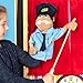 Melissa & Doug Rescue Puppet Set - Police Officer and Firefighter