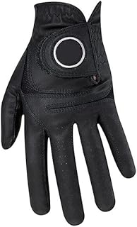 WABTU Golf Gloves Golf Gloves Men's Golf Gloves Golf Glove Comfortable Breathable Wear Resistant Golf Gloves Golf Glove (Color : Black, Size : 23 left hand wear)