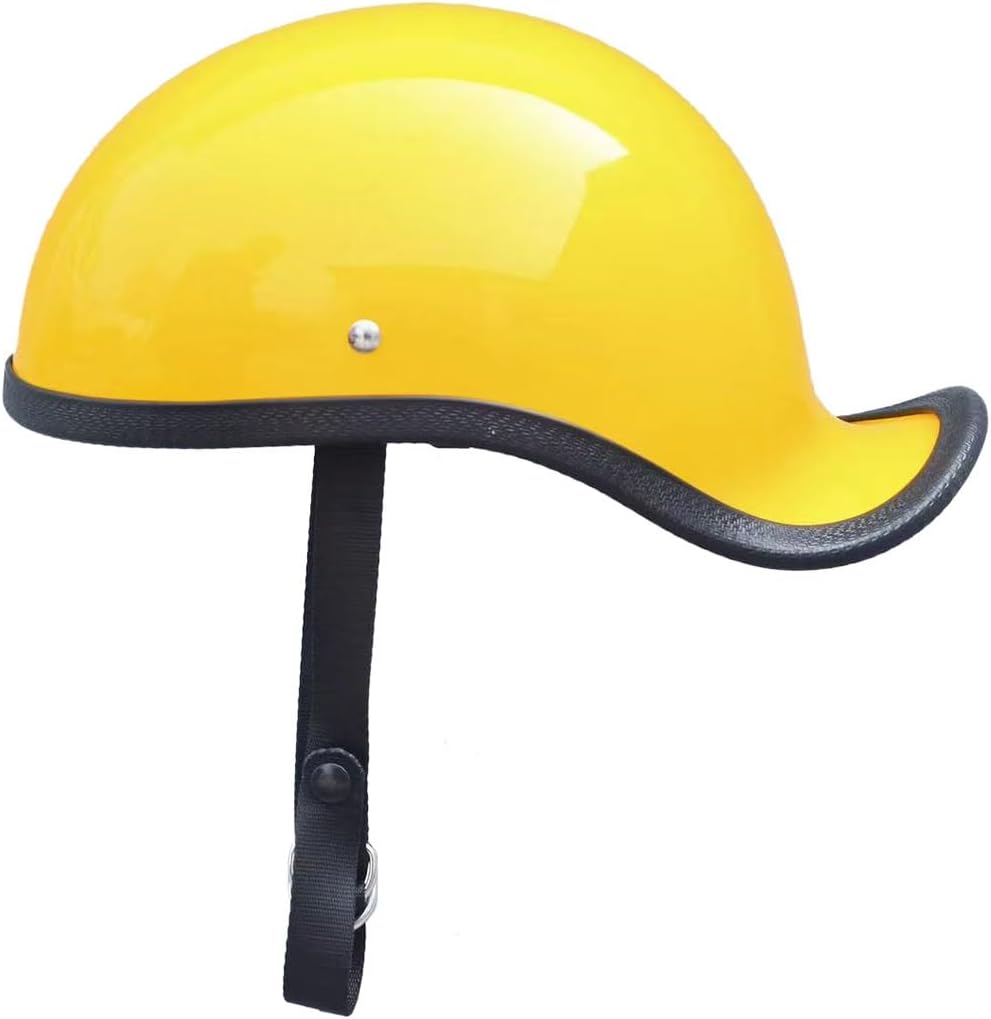 Fashion German Style Motorcycle Half Helmet for Adults Men Women, Vintage Open Face Lightweight Half Shell Helmet Skull Cap Helmet for V Scooter Moped ATV, DOT Approved