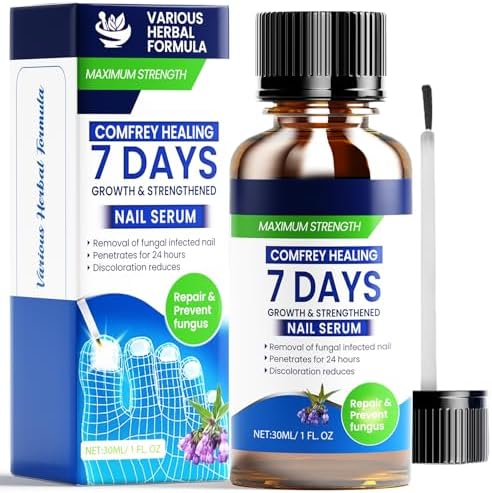 Toenail Fungus Treatment Extra Strength, Natural Plant Extracts, Nail Fungus Treatments for Toenail and Fingernails, Gently & Safely Toe Nail Extra Strength for Softener White+Blue
