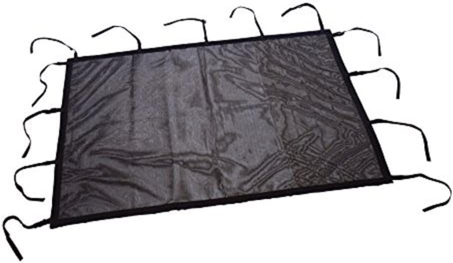 Rig Rite Black 118" x 118" Nylon Cargo Net with Quick Release Clips for Boat