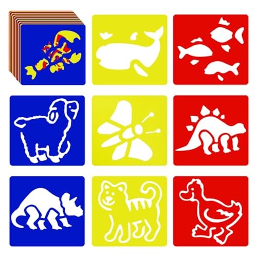 YETOOME 24 Pieces Stencils for Kids