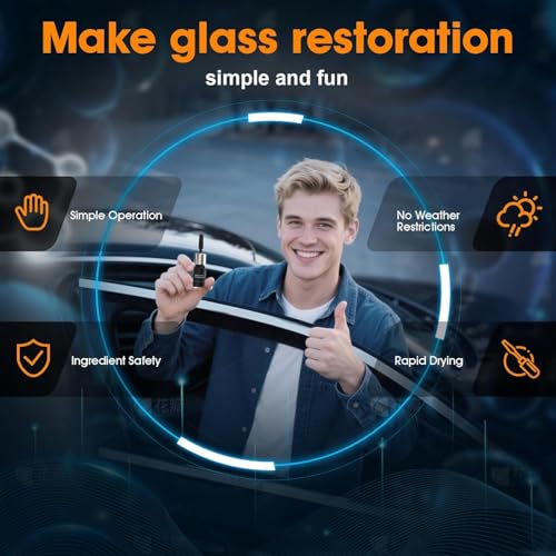 LOMEEN Windshield Repair Kit,Quick-Fix Windshield Crack Repair Kit with Suction Cup, Universal Glass Crack Repair Resin Liquid for Fixing Car Chips Scratches Cracks & Bulls-Eye 2 Pack - Thumbnail 7
