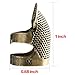 Zhanmai Copper Finger Protector Thimble Adjustable Fingertip Thimble for Sewing Embroidery Needlework, Medium