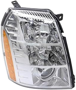 Compatible With Cadillac Escalade Headlight Assembly 2007 2008 2009 Passenger Side | w/HID Type | CAPA Certified | GM2503291 | 25897649