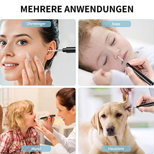 Otoskop Ohrreiniger WiFi, Ohr Endoskop Kamera 3.9mm Ultradünne 1080P HD Ohren Reinigung Kamera Ohrenschmalz Entferner… – Bild 8