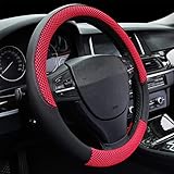 Car Steering Wheel Cover Microfiber Leather Anti-slip Universal 15