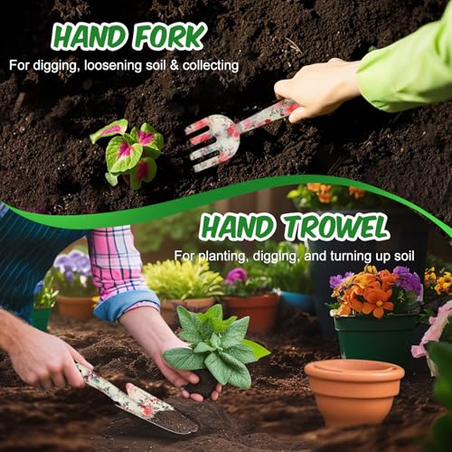Gardening Gifts for Women - 33% Off Tool Set with Apron & Gloves - Image 4