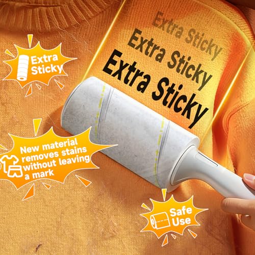 Image of 600 Sheets Extra Sticky Lint Roller for Pet Hair