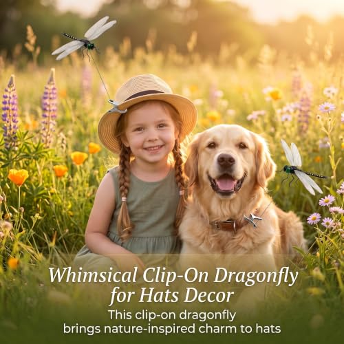 25 Pack 3D Dragonfly Clips, Realistic Fake Dragonflies Garden Decorations, Waterproof PVC Stakes, Fly Deterrent for Hats, Horses, Deer, Yard & Patio by HEITOUHUI - Used condition - Image 5