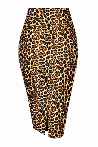 Women's Premium High Waist Nylon Ponte Stretch Office Pencil Skirt2