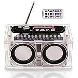 DIY Elektronik Lautsprecher Löten Bausatz Bluetooth Kit, Elektronik Bluetooth Lautsprecher mit FM Radio DIY Löten Bausatz, Fernbedienung Music Player Projekt mit LED Klangregelung Anzeigeleuchte