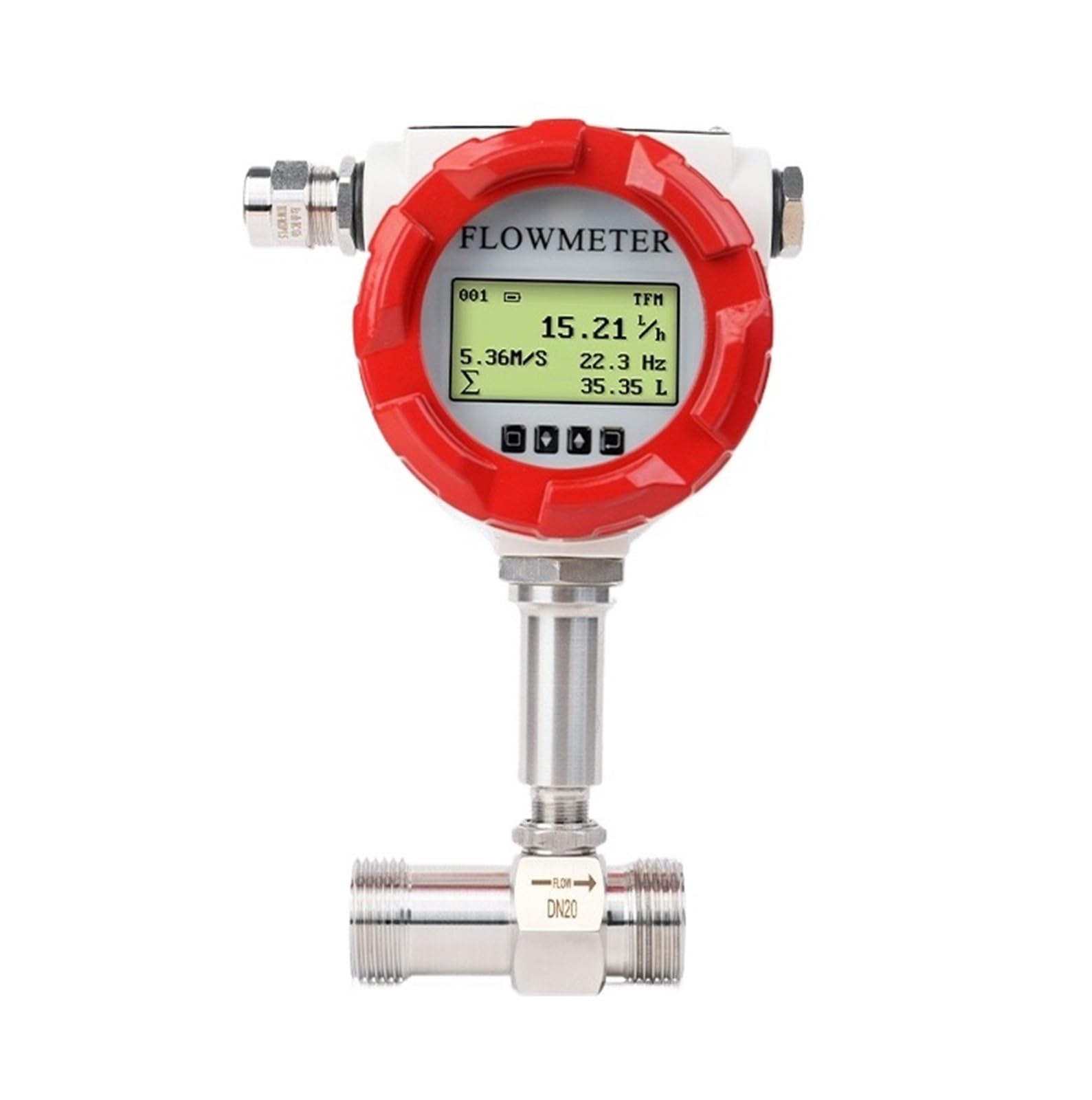 PXQCHAVLN Liquid flowmeter with Display Thread/Flange Connection Accuracy 0.5%(DN40 threaded)