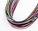 HYBEADS Assorted 20 Imitation Leather Cord Necklaces Mixed Colors 18 Inch Lobster Claw Clasp