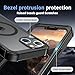 jaroco Magnetic for iPhone 14 Case, [Compatible with MagSafe][Military Grade Drop Protection][Heavy Duty Protection][Non-Slip][Shockproof] 2-Layer Durable Bumper Phone Case 6.1''-Black