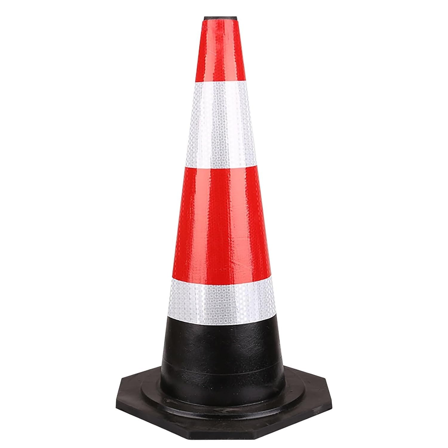 Poteaux et cônes de signalisation routière réfléchissants flexibles de 675 mm