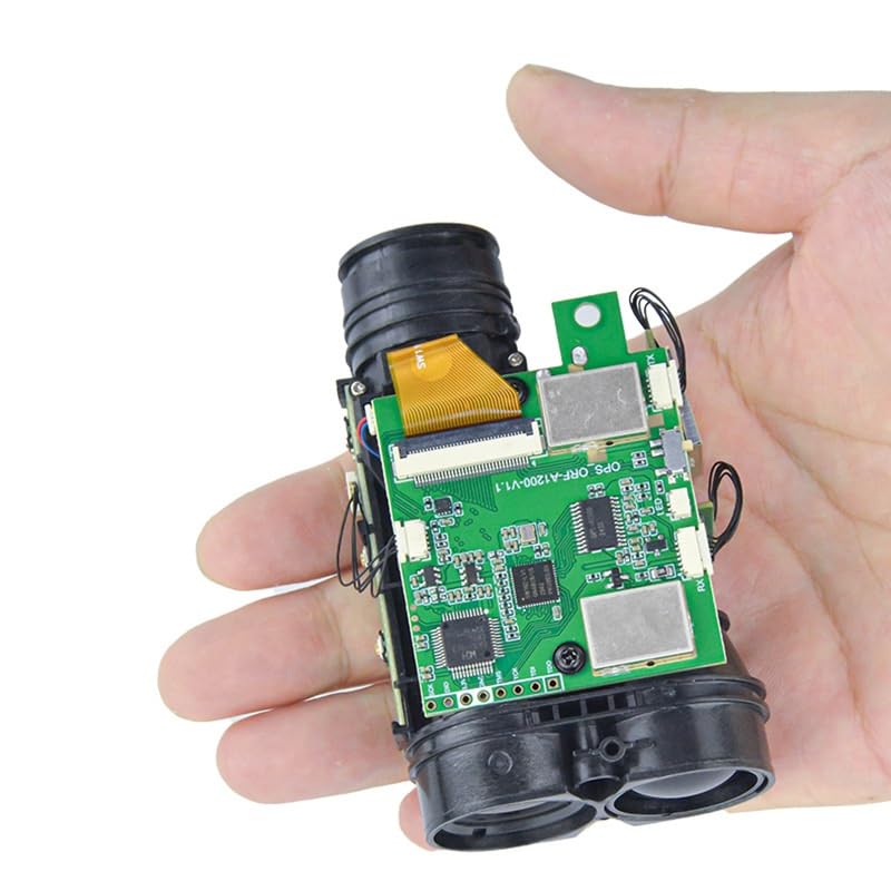 Compact Laser Rangefinder Module – High-Precision Distance Measuring Sensor with Dual Lens and PCB Board for UAV Integration(Optical Lens Module (excluding Screen))