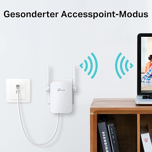 TP-Link Wireless-WLAN-Repeater, Dual-Band-Geschwindigkeit AC1200, WiFi Extender und Access Point, kompatibel mit Fasermodem und ADSL, bis zu 1,2 Gbit/s (RE305), Weiß (Generalüberholt) - 6