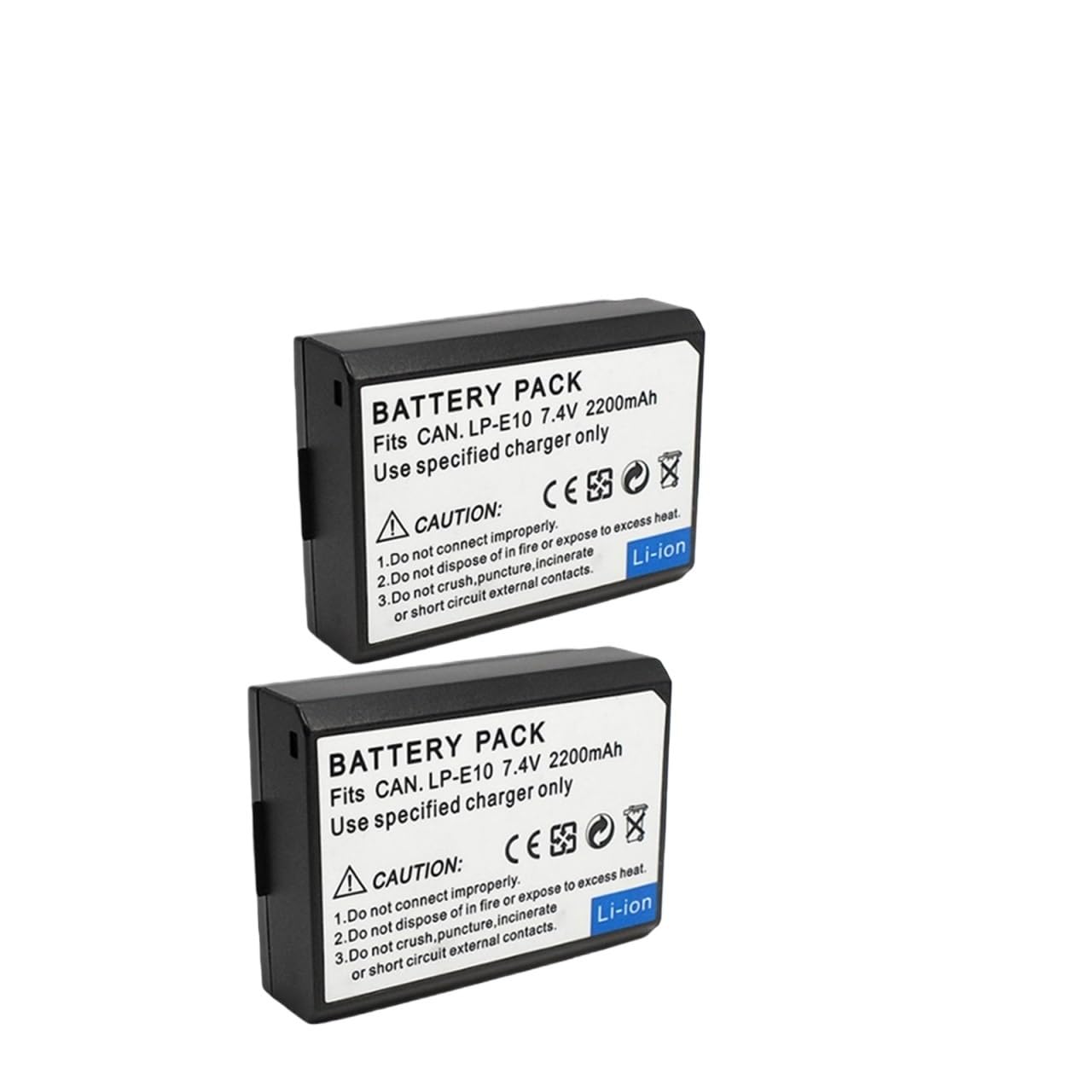 Batería LP-E10 para EOS 1200D soluciona fallos de energía con este pack de 2 7